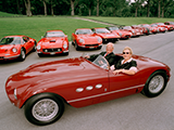 Friedrich Wilhelm und Elke Dauphin und ihr Ferrari 212 Europa Vignale Spider